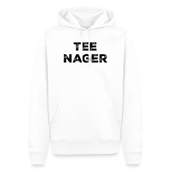 Adolescent - Sweat à capuche Premium bio Homme - blanc - Devant - Nico (187cm)