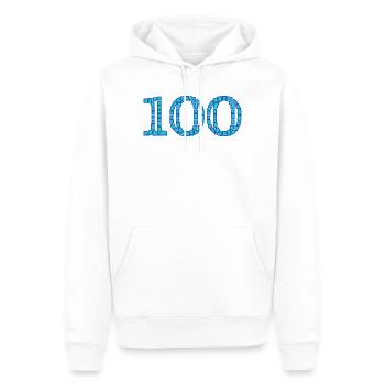 ANNIVERSARY. HAPPY BIRTHDAY. HAPPY BIRTHDAY. - Men’s Premium Organic Hoodie - white - Front - Nico (187cm)