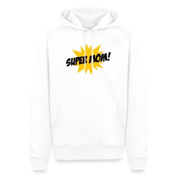 Super Mom - Mother's Day - Men’s Premium Organic Hoodie - white - Front - Nico (187cm)