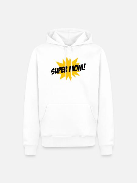 Super Mom - Mother's Day - Men’s Premium Organic Hoodie - white