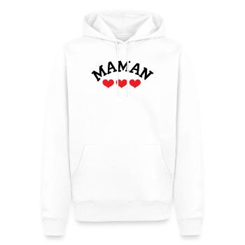 Mom / Mother's Day - Men’s Premium Organic Hoodie - white - Front - Nico (187cm)