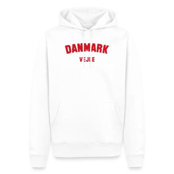 VEJLE, Danemark, Danemark - Sweat à capuche Premium bio Homme - blanc - Devant - Nico (187cm)