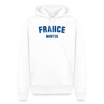 NANTES France Frankreich - Männer Premium Bio Hoodie - Weiß - Vorne - Nico (187cm)