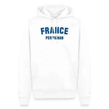 PERPIGNAN France Frankreich - Männer Premium Bio Hoodie - Weiß - Vorne - Nico (187cm)