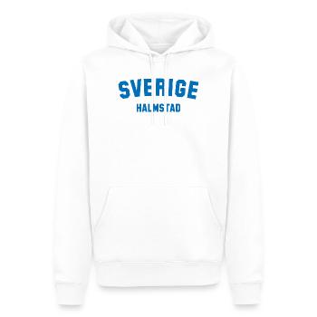 HALMSTAD Suède Schweden - Sweat à capuche Premium bio Homme - blanc - Devant - Nico (187cm)