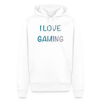I Love Gaming Aquarell - Männer Premium Bio Hoodie - Weiß - Vorne - Nico (187cm)
