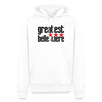 Meilleure Belle-Mère du Monde - Sweat à capuche Premium bio Homme - blanc - Devant - Nico (187cm)
