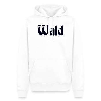 Forêt - Sweat à capuche Premium bio Homme - blanc - Devant - Nico (187cm)
