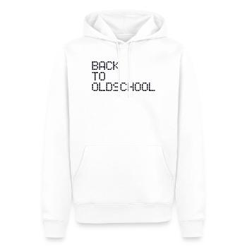 OLDSCHOOL - Men’s Premium Organic Hoodie - white - Front - Nico (187cm)
