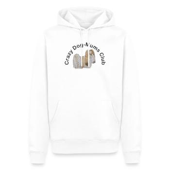 crazy DogMoms Club Lhasa Apso - Männer Premium Bio Hoodie - Weiß - Vorne - Nico (187cm)