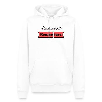 anniversaire. anniversaire décennie. humour. drôle - Sweat à capuche Premium bio Homme - blanc - Devant - Nico (187cm)