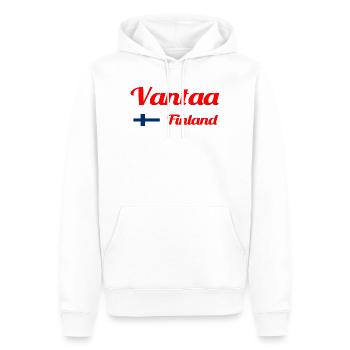 Vantaa Finnland Drucken - Männer Premium Bio Hoodie - Weiß - Vorne - Nico (187cm)