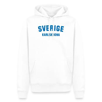 KARLSKRONA Sverige Suède - Sweat à capuche Premium bio Homme - blanc - Devant - Nico (187cm)
