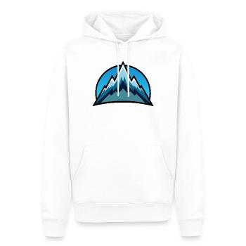 Gebirge - Männer Premium Bio Hoodie - Weiß - Vorne - Nico (187cm)