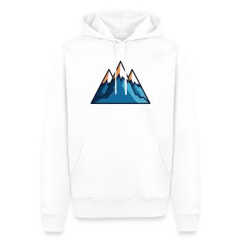 Gebirge - Männer Premium Bio Hoodie - Weiß - Vorne - Nico (187cm)