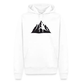 Gebirge - Männer Premium Bio Hoodie - Weiß - Vorne - Nico (187cm)