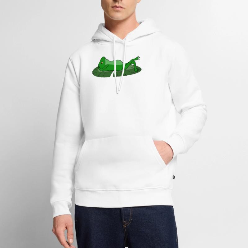 Frog Toad Chill Toad Men’s Premium Organic Hoodie