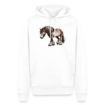 Trottez votre propre chemin - Sweat à capuche Premium bio Homme - blanc - Devant - Nico (187cm)