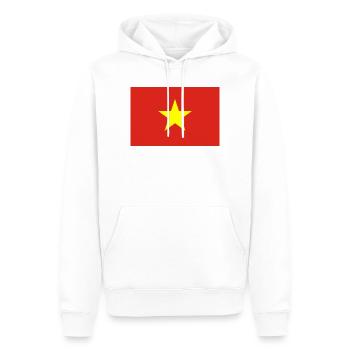 Vietnam - Männer Premium Bio Hoodie - Weiß - Vorne - Nico (187cm)
