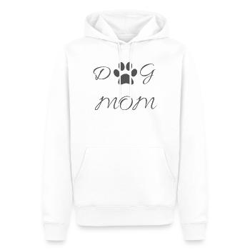 Dog mom - Männer Premium Bio Hoodie - Weiß - Vorne - Nico (187cm)