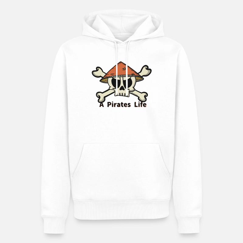 A Pirates Life logo - Männer Premium Bio Hoodie - Weiß