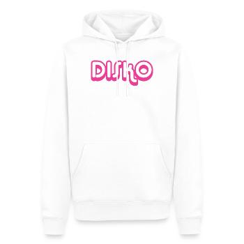 DISKO Nicki - Männer Premium Bio Hoodie - Weiß - Vorne - Nico (187cm)