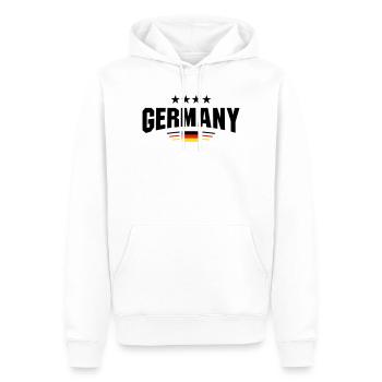 Germany Fankurve - Männer Premium Bio Hoodie - Weiß - Vorne - Nico (187cm)