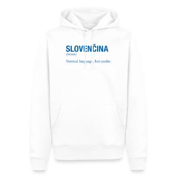 SLOVENCINA Slowakisch Slowakei - Männer Premium Bio Hoodie - Weiß - Vorne - Nico (187cm)