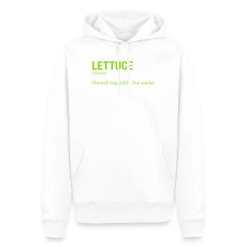 LETTUCE - Men’s Premium Organic Hoodie - white - Front - Nico (187cm)