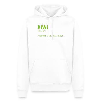 KIWI - Sweat à capuche Premium bio Homme - blanc - Devant - Nico (187cm)