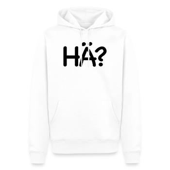 Excuse me, huh - Men’s Premium Organic Hoodie - white - Front - Nico (187cm)