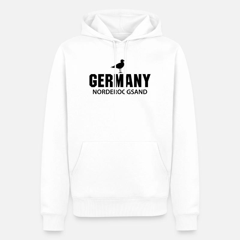 Norderoogsand GERMANY - Männer Premium Bio Hoodie - Weiß