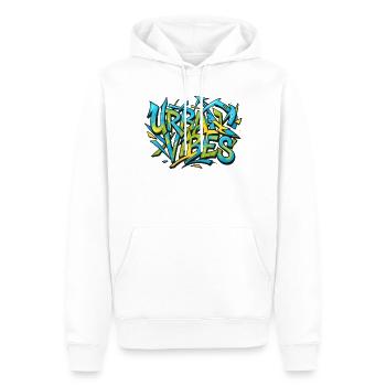 Urban Vibes - Männer Premium Bio Hoodie - Weiß - Vorne - Nico (187cm)