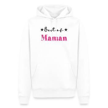 MAMA. MUTTERTAG. SCHÖNEN MUTTERTAG - Männer Premium Bio Hoodie - Weiß - Vorne - Nico (187cm)