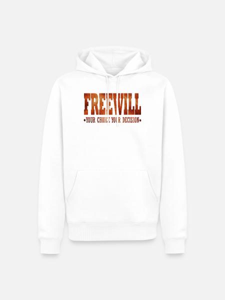 FreeWill - Men’s Premium Organic Hoodie - white