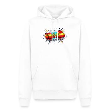 Explosion des Wing Chun Shirts - Männer Premium Bio Hoodie - Weiß - Vorne - Nico (187cm)