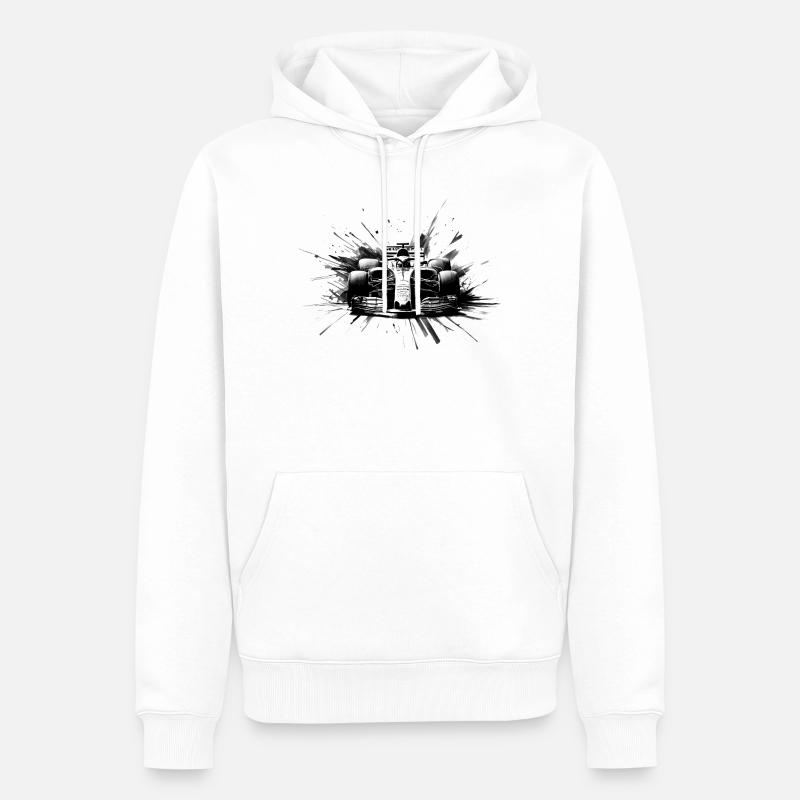 Absolute Geschwindigkeit - Männer Premium Bio Hoodie - Weiß
