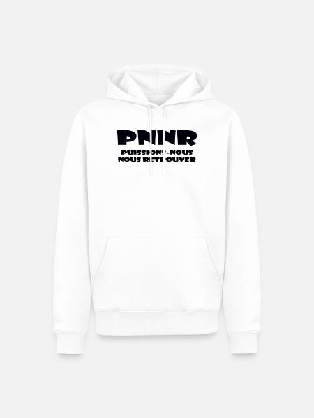 Design Graphique Abstrait - Sweat à capuche Premium bio Homme - blanc