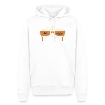 be stylish mit einer Sonnenbrille - Männer Premium Bio Hoodie - Weiß - Vorne - Nico (187cm)