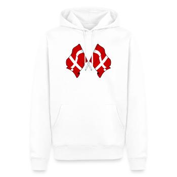 Savoyen, Frankreich – Double Pride - Männer Premium Bio Hoodie - Weiß - Vorne - Nico (187cm)