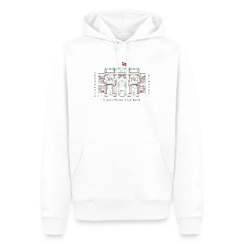 Copenhagen, SMK Art Museum, Drawing Denmark - Men’s Premium Organic Hoodie - white - Front - Nico (187cm)