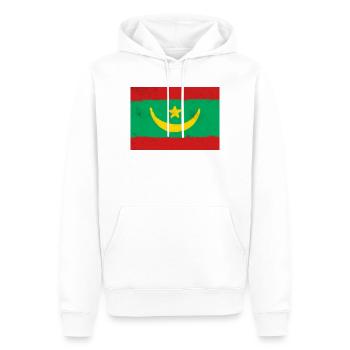 Flagge von Mauretanien - Männer Premium Bio Hoodie - Weiß - Vorne - Nico (187cm)