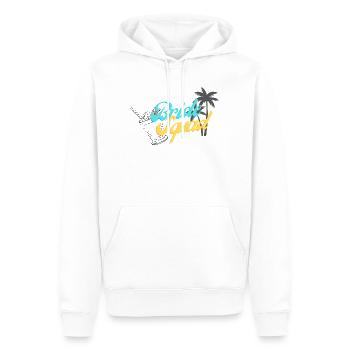 Braut Squad Tropischer Sonnenuntergang Design - Männer Premium Bio Hoodie - Weiß - Vorne - Nico (187cm)