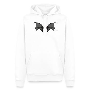 Dämonenflügel, halloween outfits, goth - Männer Premium Bio Hoodie - Weiß - Vorne - Nico (187cm)