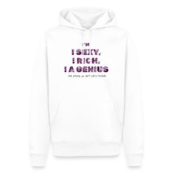 Boolean Logic Joke – Programmer Humor Tee - Men’s Premium Organic Hoodie - white - Front - Nico (187cm)