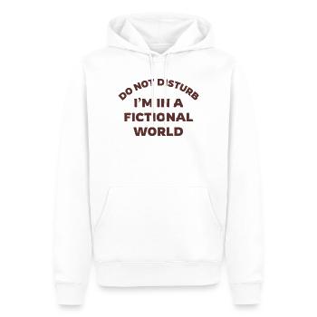 Fiktive Welt Zitat T-Shirt - Männer Premium Bio Hoodie - Weiß - Vorne - Nico (187cm)
