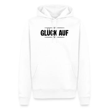 Glueck auf Verliebt - Männer Premium Bio Hoodie - Weiß - Vorne - Nico (187cm)