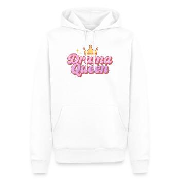Reine du drame - Sweat à capuche Premium bio Homme - blanc - Devant - Nico (187cm)
