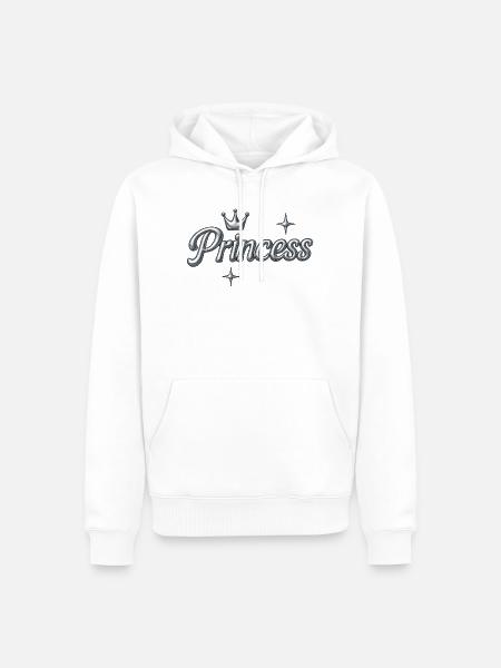 Prinzessin / Y2K Design - Männer Premium Bio Hoodie - Weiß