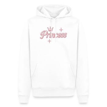 Prinzessin / Princess / Chrome Y2K Design - Männer Premium Bio Hoodie - Weiß - Vorne - Nico (187cm)